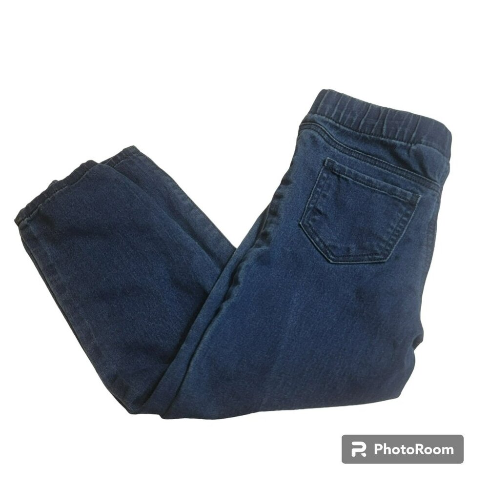 OshKosh B'Gosh Jeggings, Kids 5, Medium Wash Blue Denim, Elastic Waist, EUC